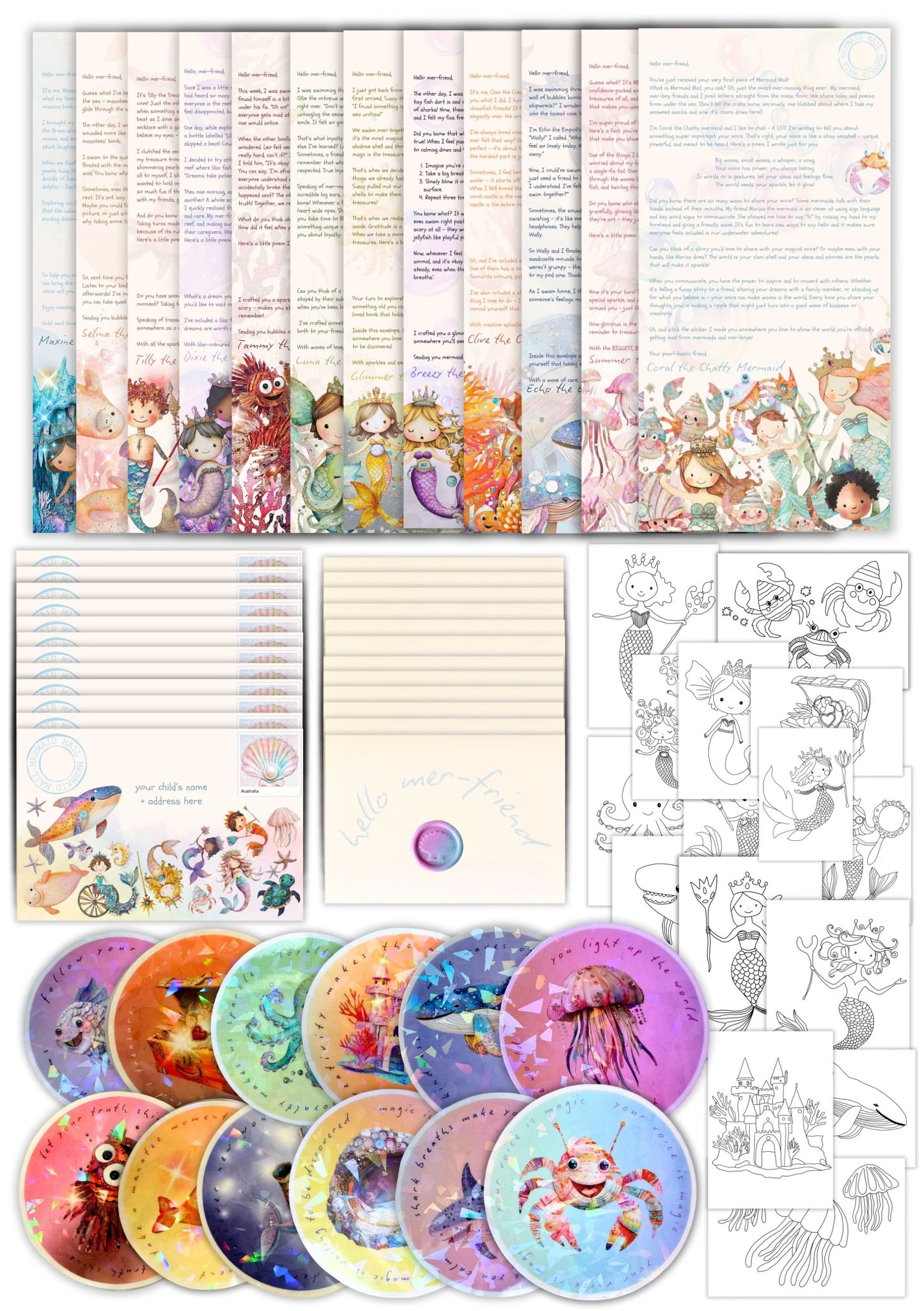 Gift a Personalised Christmas Letter + 12 Months of Mermaid Mail ๐๐๐