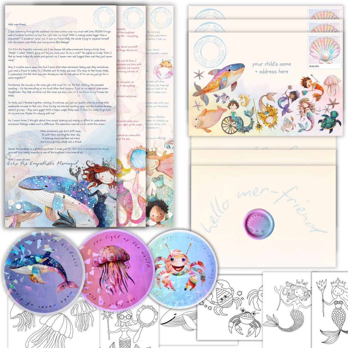 Gift a Personalised Christmas Letter + 3 Months of Mermaid Mail πππ