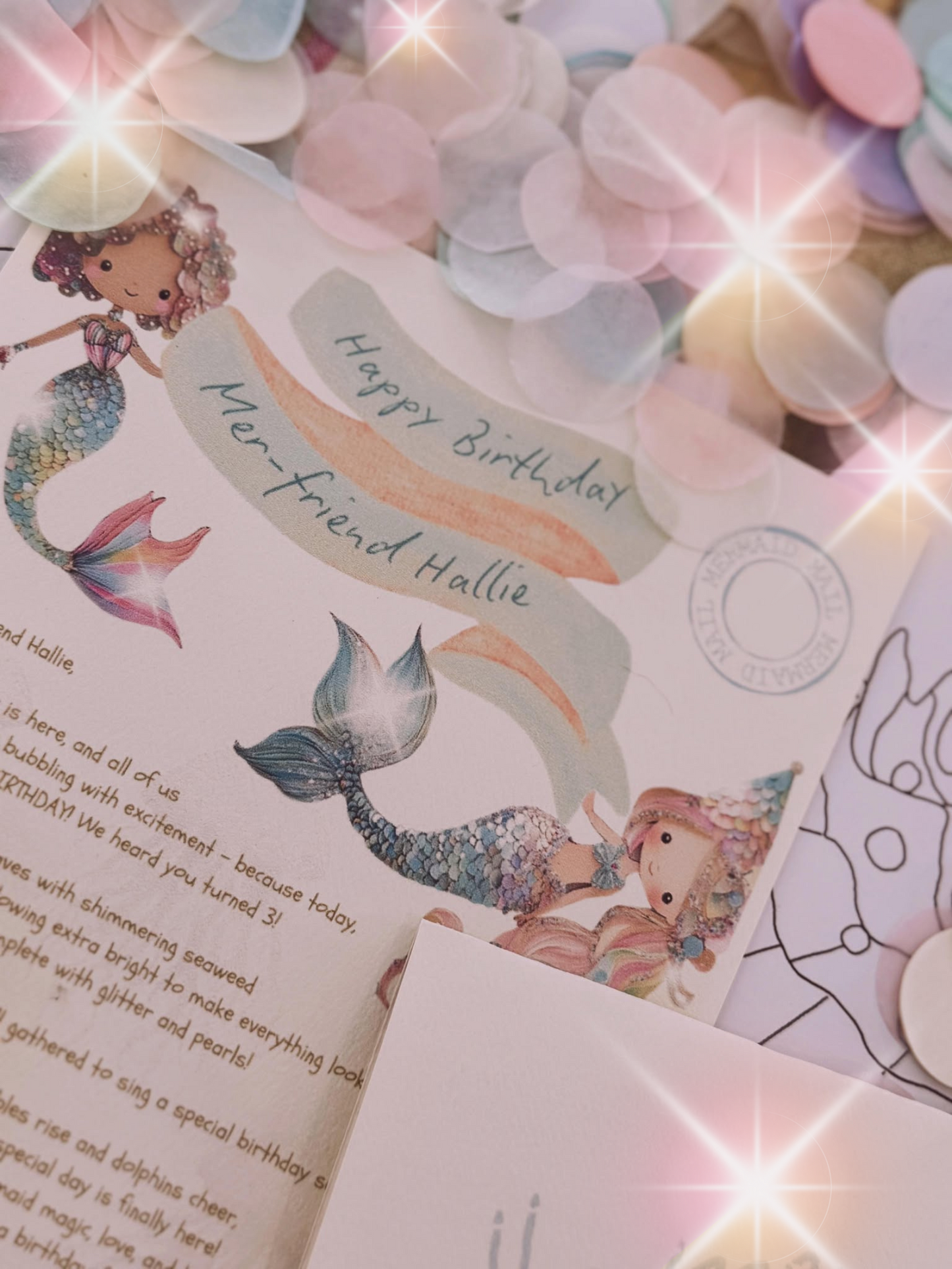 PERSONALISED Birthday Letter from the Mermaids & Mer-boys